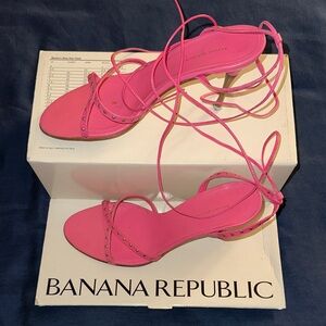 Banana Republic Vibrant Pink Heeled Sandals